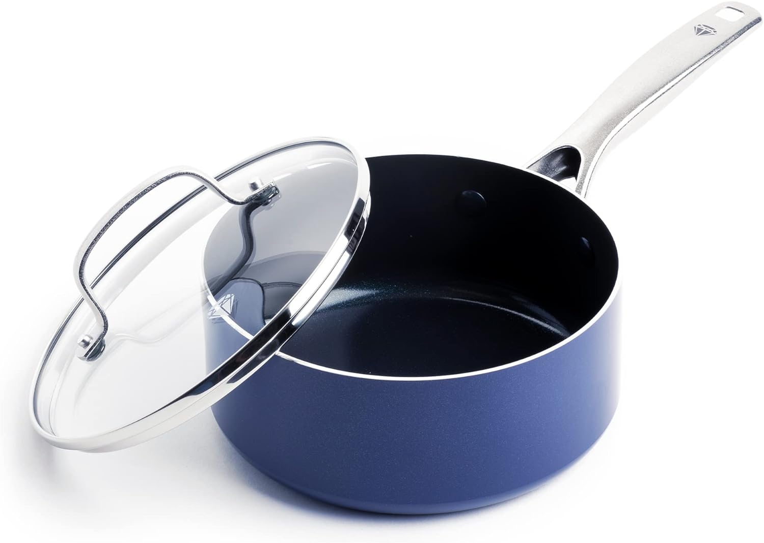Cookware, Diamond Infused Ceramic Nonstick, Saucepan with Lid, Nonstick Cookware, Nonstick Pot -2QT Cookware, Diamond Infused Ceramic Nonstick, Saucepan with Lid, Nonstick Cookware, Nonstick Pot -2QT